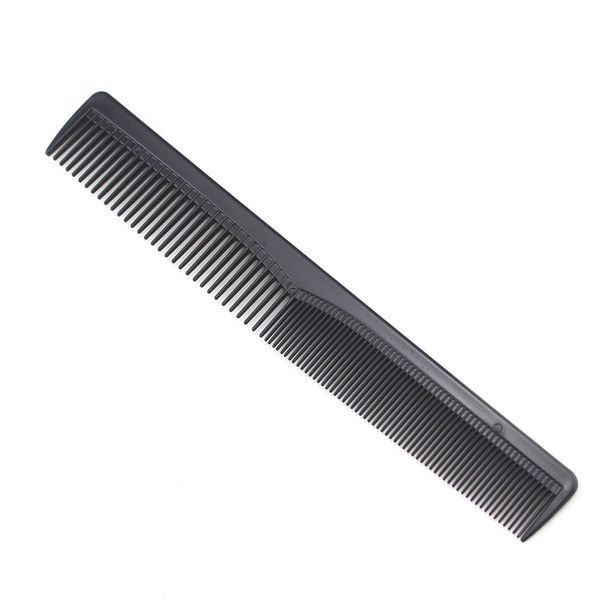 

5 pcs professional 7 inch combs black carbon fiber anti static and heat resistant hair combs for all hair types black, Silver