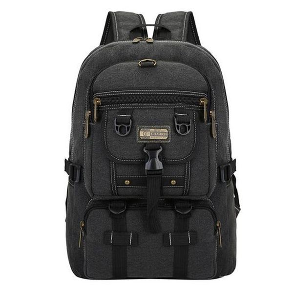 

power men bag big fashion canvas backpacks for men travel large capacity arcuate shoulder strap zipper solid male backpack