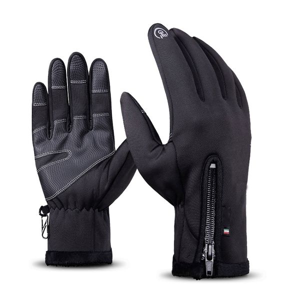 

thermal ski gloves winter fleece waterproof snowboard gloves snow motorcycle skiing sportswear audlt