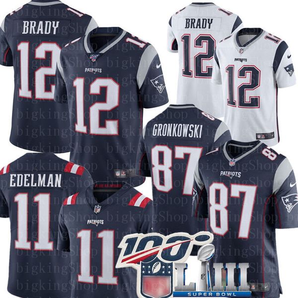 

New england 12 tom brady patriot 11 julian edelman 87 rob gronkow ki jo h gordon jer ey tephon gilmore ony michel football jer ey, Black;red