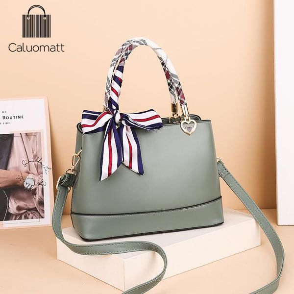 

caluomawomen tote сумки 2020 роскошные кожа pu сумочка новая марка повседневный дизайнер женский bolsas твердые сумки цвет ladies ручной
