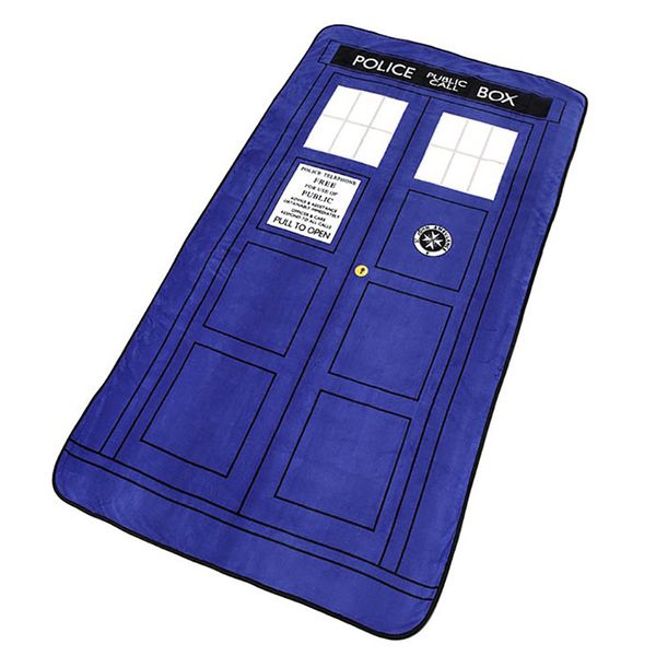 

home textile quilt doctor who tardis anime blanket sofa flannel fleece fabric throw bedspread cover blanket children