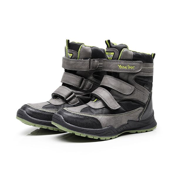 

kids snow boots waterproof boys boots big boys sport shoes kids for children' winter shoes, Black;grey