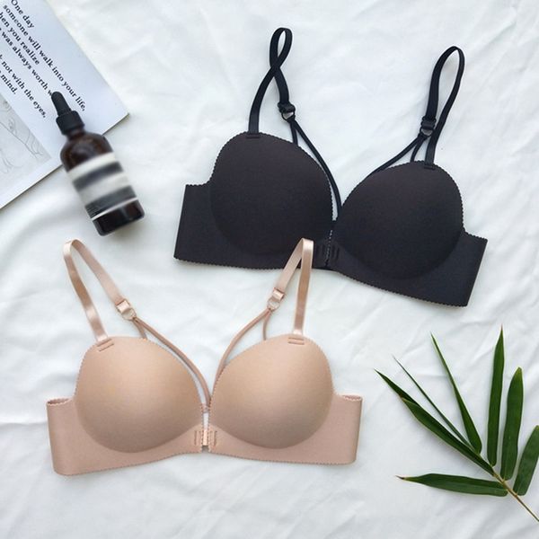 

2020 women lingerie seamless bras brassiere push up bra female wire underwear, Red;black