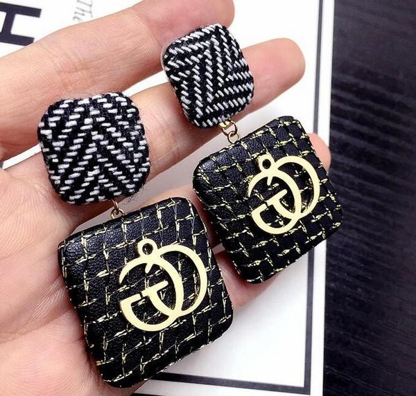

new designer full rhinestone letter tassel earrings for women fashion stud earring jewelry gifts gold and silver 1162, White