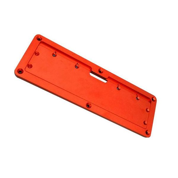 

new aluminum circular saw throat plate flip diy woodworking table cover plate