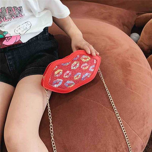 

дети дети девушки курьерские сумки / сумка портмоне губы печати единорог crossbody