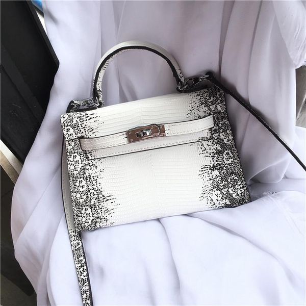 

elegant2019 woman zhenpi xia package lizard wen kaili bibasic single shoulder span mini- small bag