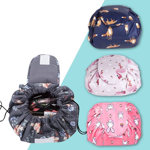 

горячие продажи женщины drawstring косметичка мода путешествия мешок макияж организатор макияж чехол для хранения сумка туалетные принадлежн