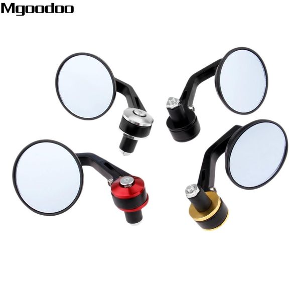 

1 pair 7/8" universal motorcycle rearview mirrors round handle bar end mirror side mirror retrovisor moto cafe racer accessories