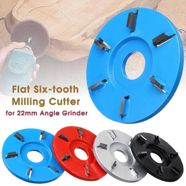 

90mm h22 wood carving disc for 22mm angle grinder tool milling cutter six-tooth arc flat woodworking turbo disc grinder
