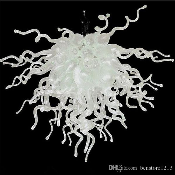 

modern art white murano glass chandelier lighting living room decoration led bulbs custom made hand blown glass chandelier pendant light
