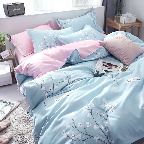 

denim quilt bedding kit bed sheet quilt two-piece set college students dormitory bed three piece single