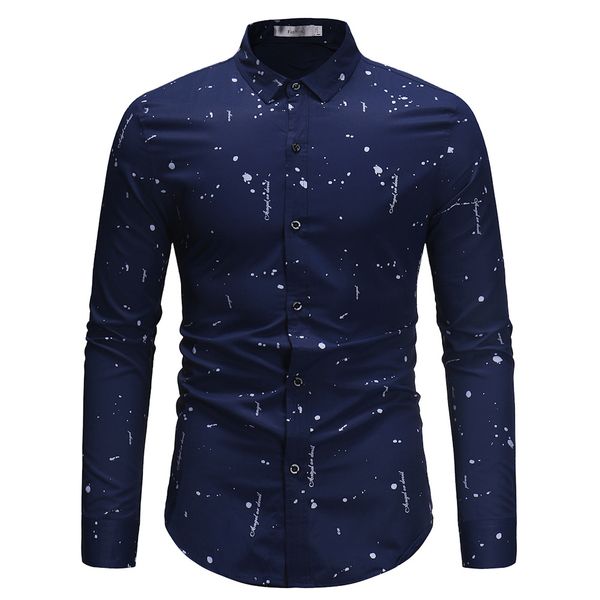 

новый 2018 n21 мужская рубашка с длинным рукавом мода замечательные мужчины, White;black