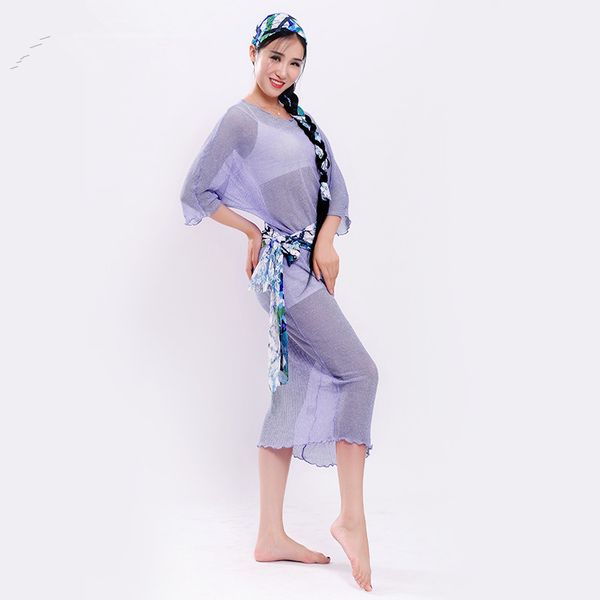 

stage wear women's belly dance robe oriental costumes baladi gauze suits performance clothes one piece dress x63, Black;red