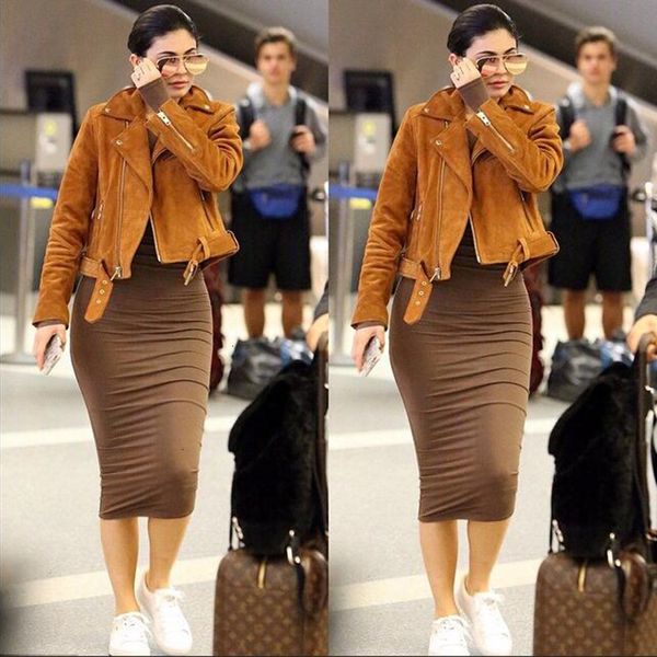 

длинная юбка юбки для женщин layers двойной высокой талии юбка-карандаш bodycon модального хлопка макси юбка белого лето юбки saia midi new, Black