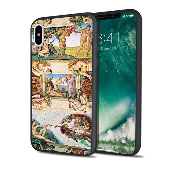 

capa adam statue phone case for iphone 11 pro xs max xr 8 7 6s plus 5s se 5 case soft silicone cover.