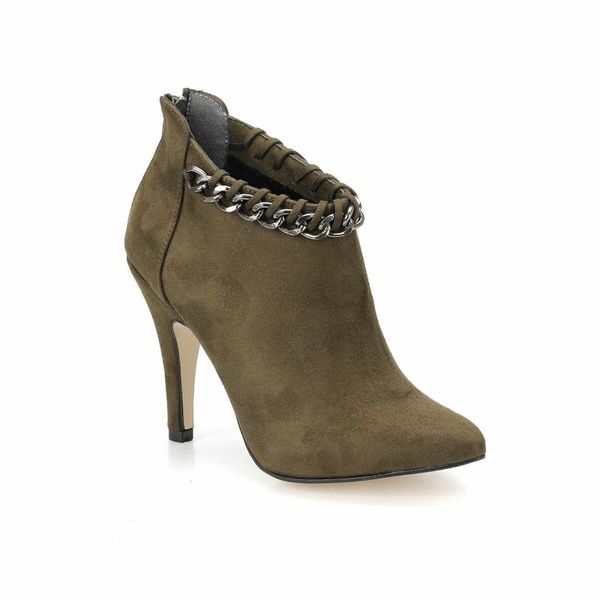 

flo acrab 56z suede khaki women 's boots butigo, Black