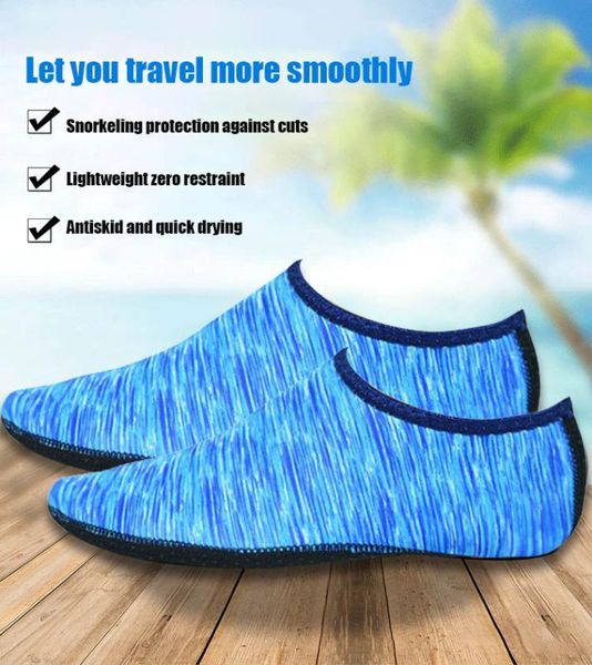 

1 pair barefoot aqua skin shoes water socks for surfing beach swim yoga exercise hb88