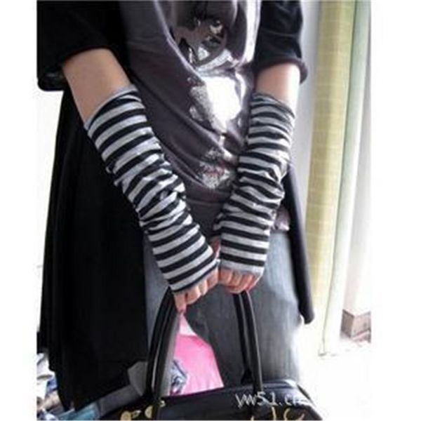 

2019 years 1pcs women warmer long style fingerless gloves warmer knitted fashion beautful girls mitten, Blue;gray