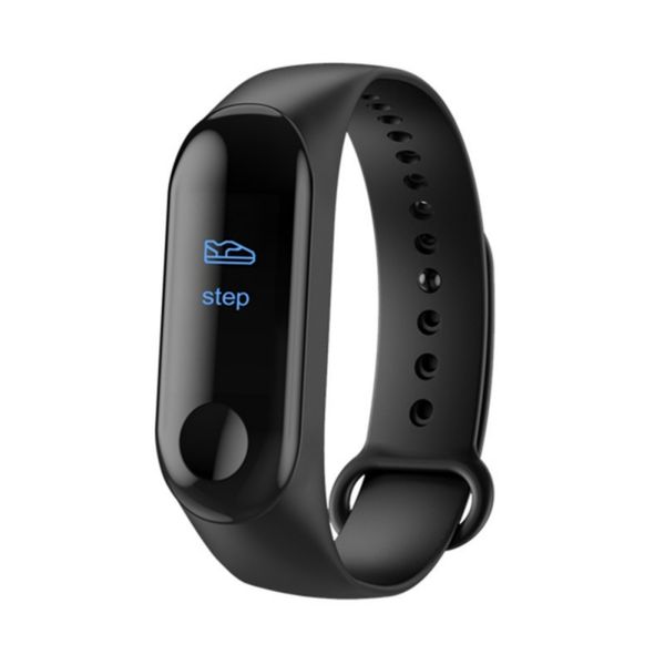

black smart watch fitness tracker blood pressure waterproof activity tracker smart bracelet heart rate call remind health wristband, Silver