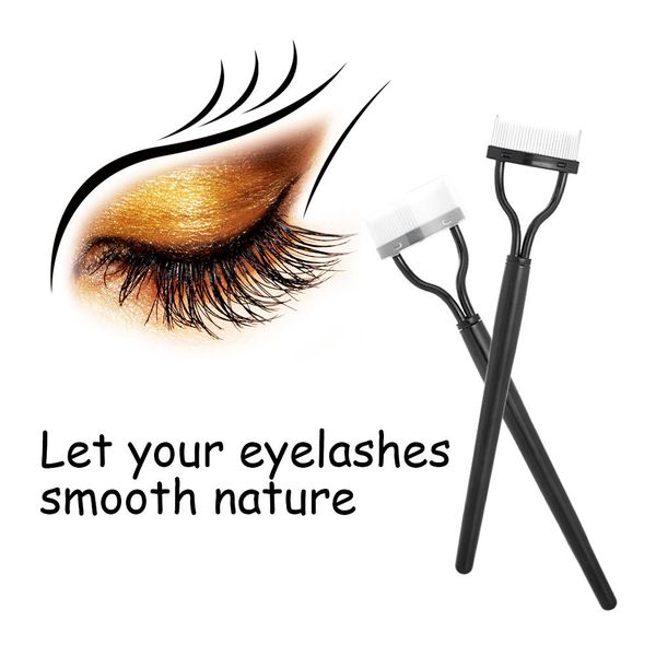 

new maquillaje profesional eyelash comb separator mascara lift curl metal brush beauty makeup tool makeup brushes set 0.8