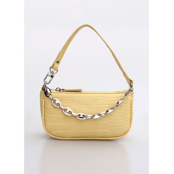 

2020 new chain shoulder bag armpit bag small leather female lizard pattern