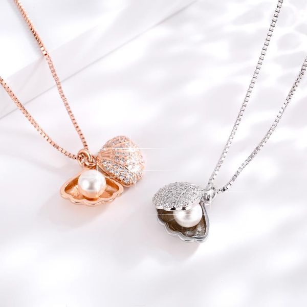 

2020 моды новых женщин простой круглый pearl ожерелье стерлингового серебра 925 trend seiko silver box сеть ювелирных изделий