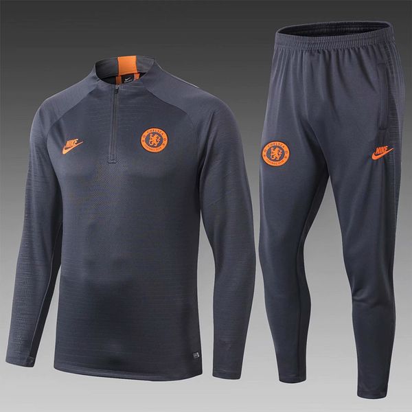 

192020chelsea ac milan soccer tracksuit psg borussia dortmund atletico madrid bayern munich jacket training suit 2019 2020 men jacket tracks, Black