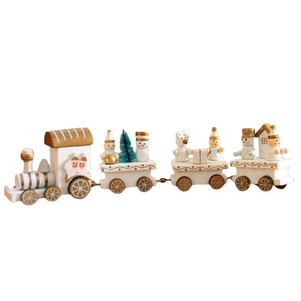 

christmas wooden little train decoration party decors ornaments kids gifts toys