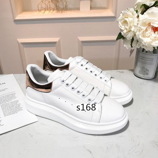 

designer shoe promotion posite flats fashion thick sole leather walking red bottom outdoors daily dress party sneakers 8, Black