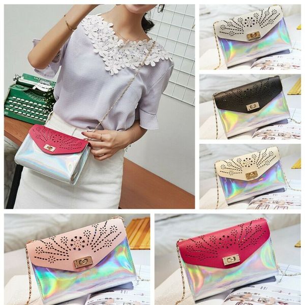 

Women Lady Fashion PVC Simple Shoulder Bag Cross-body Satchel Purse Wallet Jelly