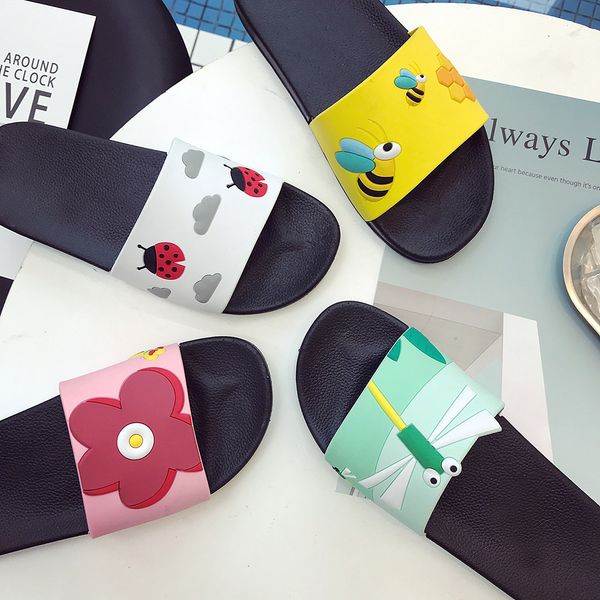 

women's slippers summer slipper new outdoor anti-skidding beach shoes home slippers home shoes woman chaussures femme t19, Black