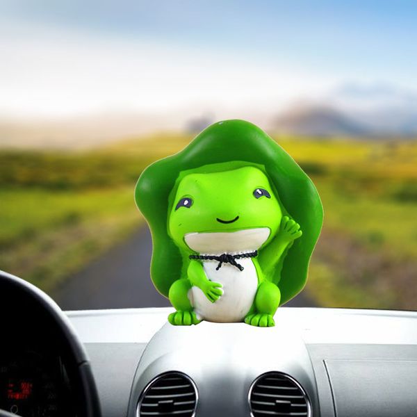 

new car toy ornaments resin material 4 styles cartoon animal shaking head gift car dashboard doll decoration accessories
