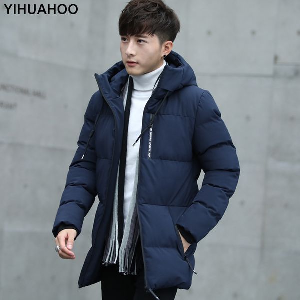 

winter jacket men hooded thick warm parka coat cotton padded zipper outerwear fashion windbreaker jackets men plus size 4xl 5xl, Tan;black