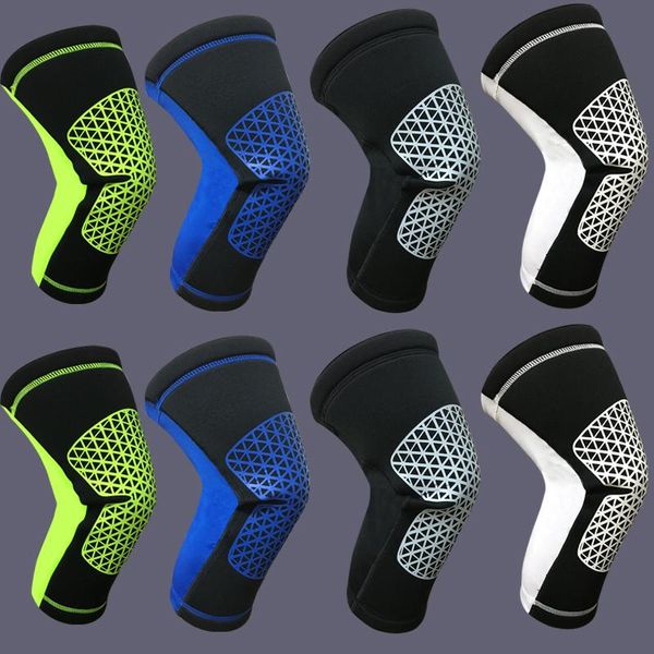 

elastic knee pad wrap support brace arthritis sleeve protector, Black;gray