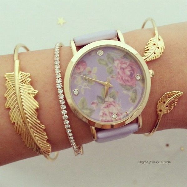 

3 Pcs/ Set Boho Leaf Crystal Rhinestone Open Gold Bracelet Set Women Fashion Wedding Party Bracelet Jewelry Accessories