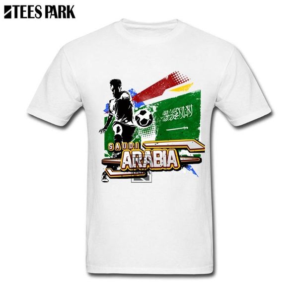 

men's t-shirts fashion cotton tee saudi flag arabia soccers footballer boyfriend gift funny tees short sleeve shirts, White;black