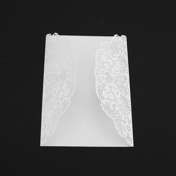 

10 pcs /lot foldable invitation card cover exquisite hollow out bride groom printing cover for wedding party supplies