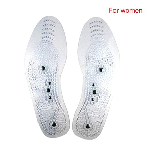 

reduce fatigue health acupressure magnetic pain relief massage reflexology insole foot therapy, Black