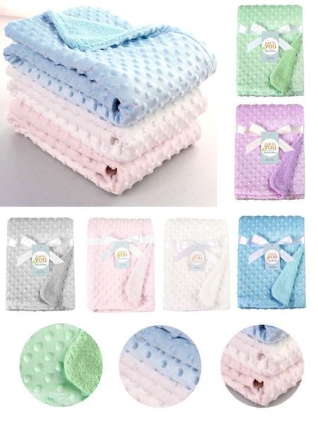 

newborn baby blanket&swaddling thermal soft fleece blanket bedding quilt stroller sleep cover infant swaddle wrap kid bath towel