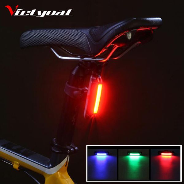 

victgoal bike light usb rechargeable bicycle backlight led bike rear light waterproof cycling safety lights mtb warning lamp