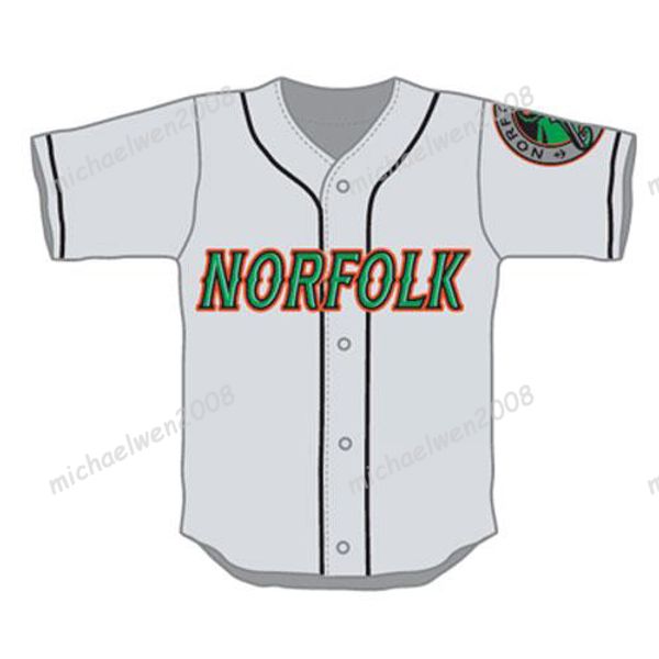 2020 Mens Norfolk Tides White Grey Custom Double Stitched Shirts
