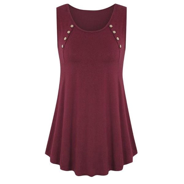 

2020 лето круглый вырез без рукавов топы женские летние открытый твердые повседневные свободные струящиеся топы топ lentejuelas#3, White