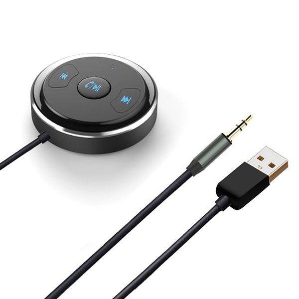 

wireless 3.5mm bluetooth receiver hands car kit aux a2dp streaming kit support siri for speaker headphone car stereo