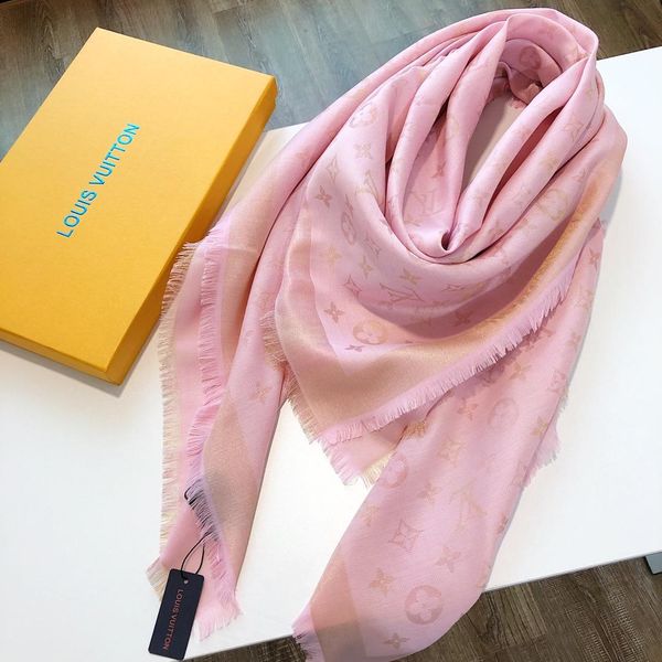 

new fashion designer scarfs luxury scarf womens multiple uses brand shawl scarf autumn pink color 140x140cm with gift box, Blue;gray