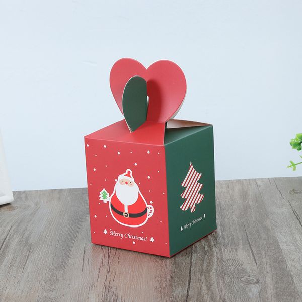 

10pcs/lot merry christmas candy boxes different christmas party cookies box gift boxes