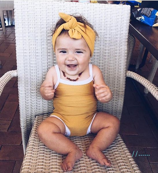 

jumpsuits rompers baby clothes girls romper solid color swimsuit suspende summer triangle infant climbing clothes kids jumpsuits cz422, Blue