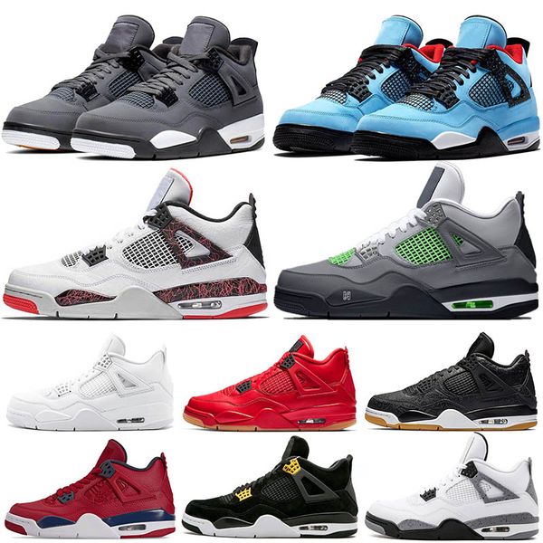 

travis scotts x 4 houston oilers cactus jack cool grey 4s mens basketball shoes iv new bred 4 raptors womens sport sneakers 5-13