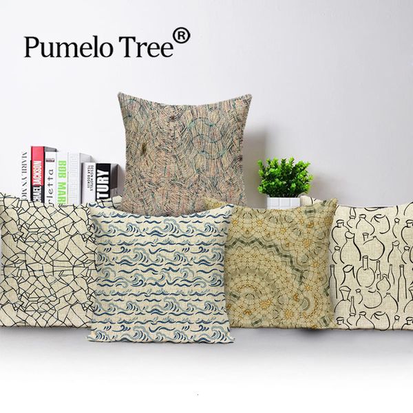 

nordic ретро бросьте наволочку геометрического home decor подушка подушки потертого chic гостиной cushions case футляры качества